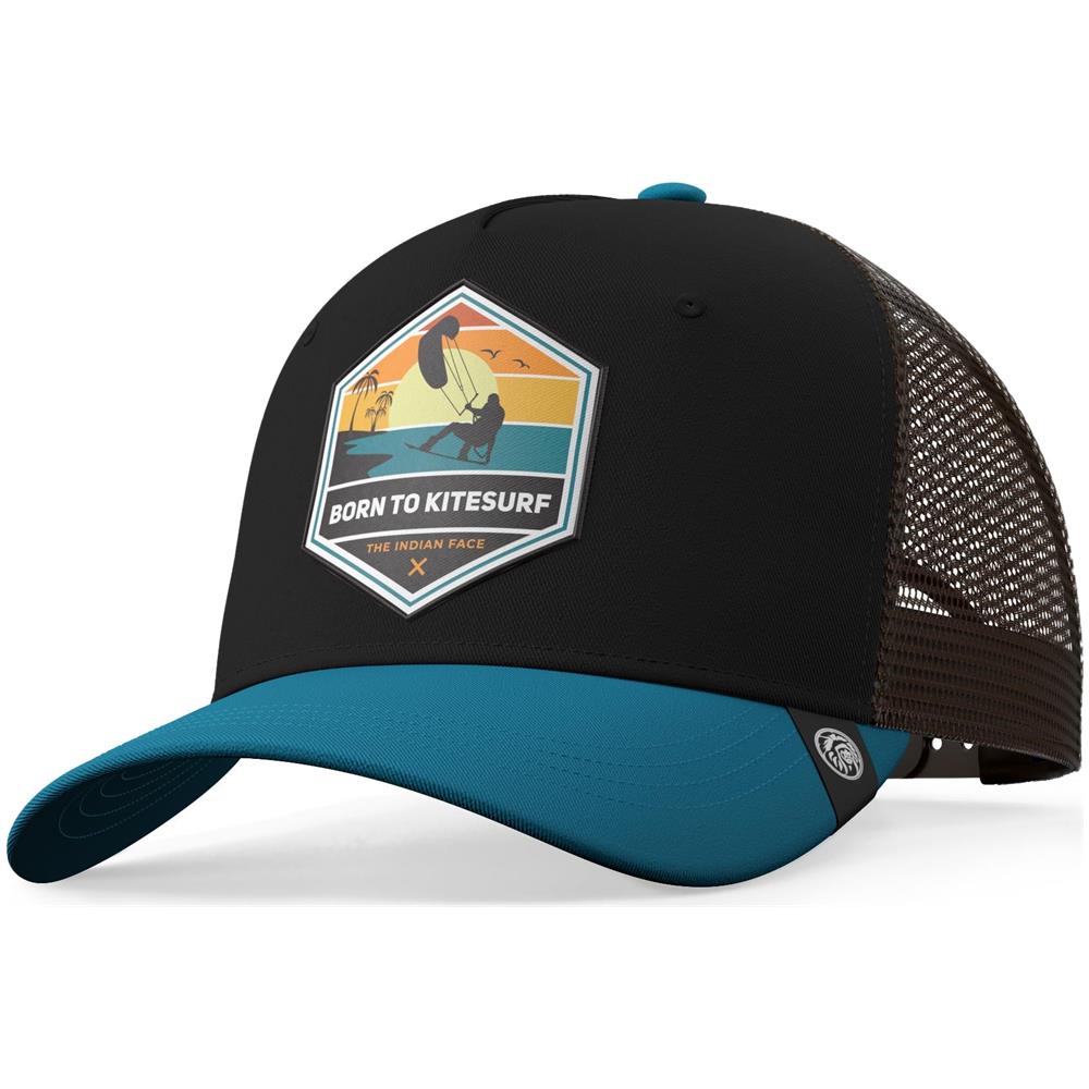 Cappellino Trucker Born To Kitesurf Giallo Per Uomini E Donne - Foto 1