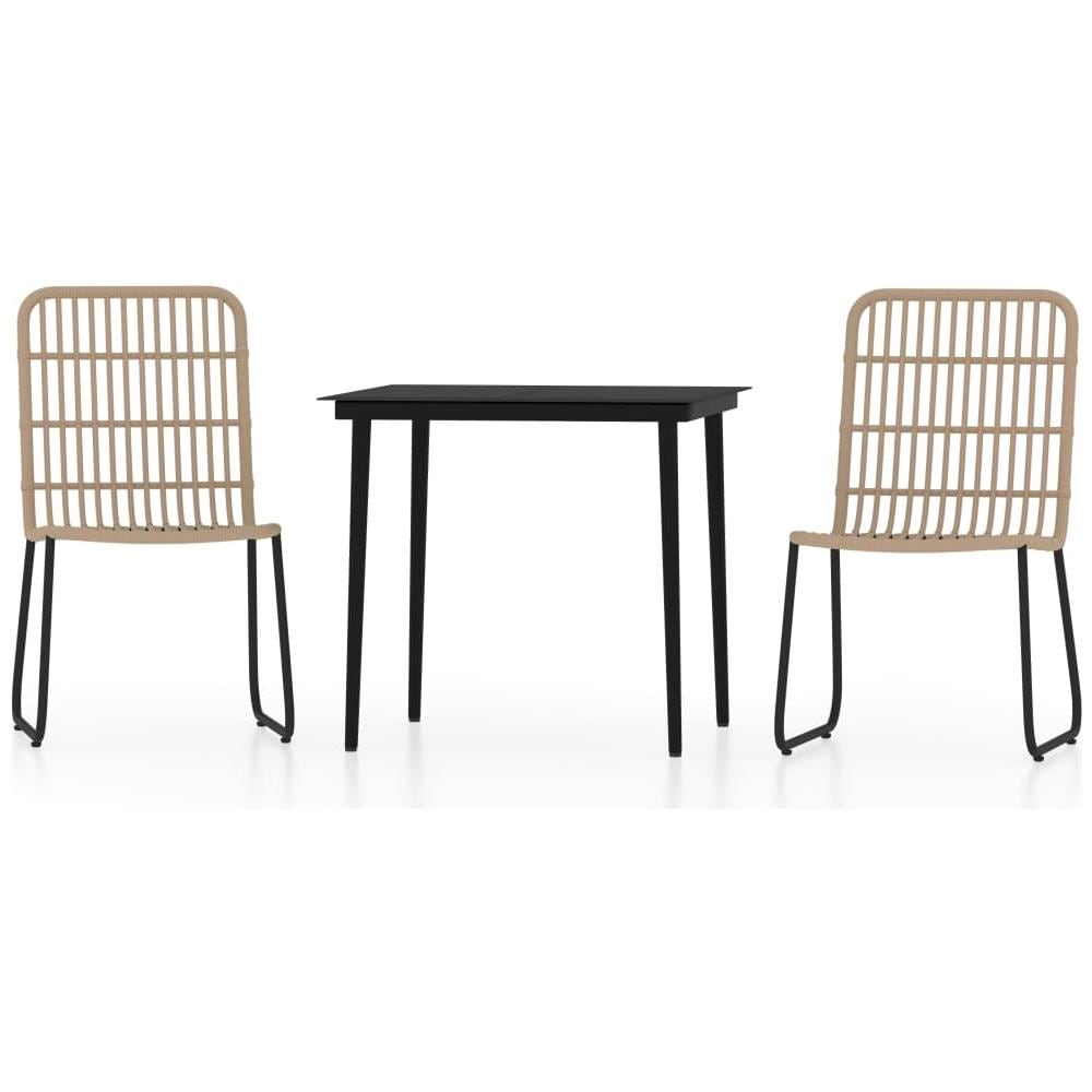 Set Mobili Da Pranzo Da Giardino 3 Pz Rovere - Foto 2