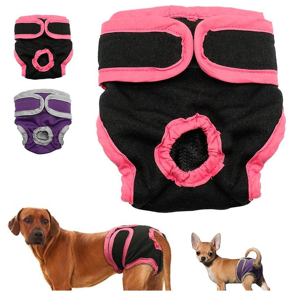 Pannolini Lavabili Per Cane Femmina | Taglia L Nero | Cotone Morbido | Per Calore O Incontinenza - Foto 6