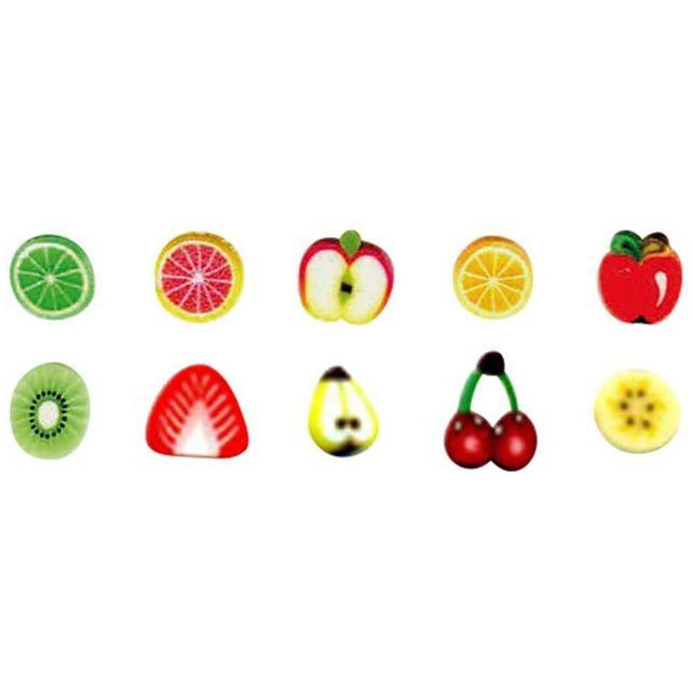 20 Mini Bastoncini Di Pasta Polimerica Da Affettare 5 X 0,5 Cm - Frutta - Foto 1