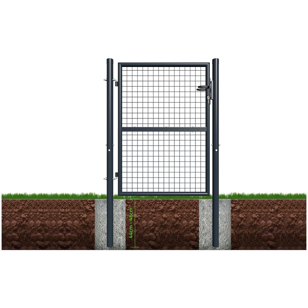 Cancello Per Recinzione In Rete Olga 100p130 Grigio - Foto 2