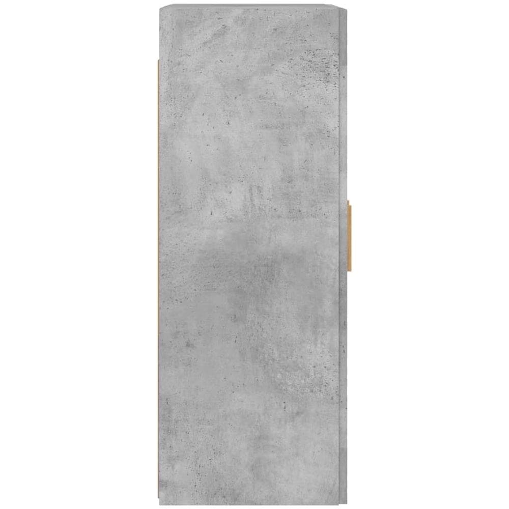 Armadietti A Parete 2 Pz Grigio Cemento In Legno Multistrato - Foto 10