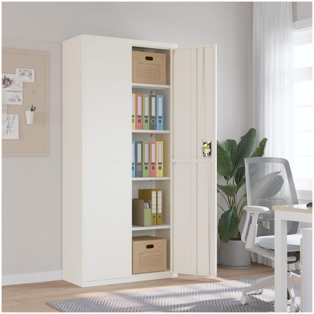 Armadio Classificatore Bianco 90x40x200 cm in Acciaio - Foto 1