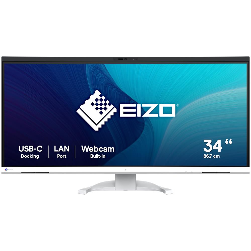 Monitor 34.1" LED IPS Curvo EV3450XC-WT UltraWide Quad HD 3440 x 1440 Pixel Tempo di Risposta 5 ms - Foto 1