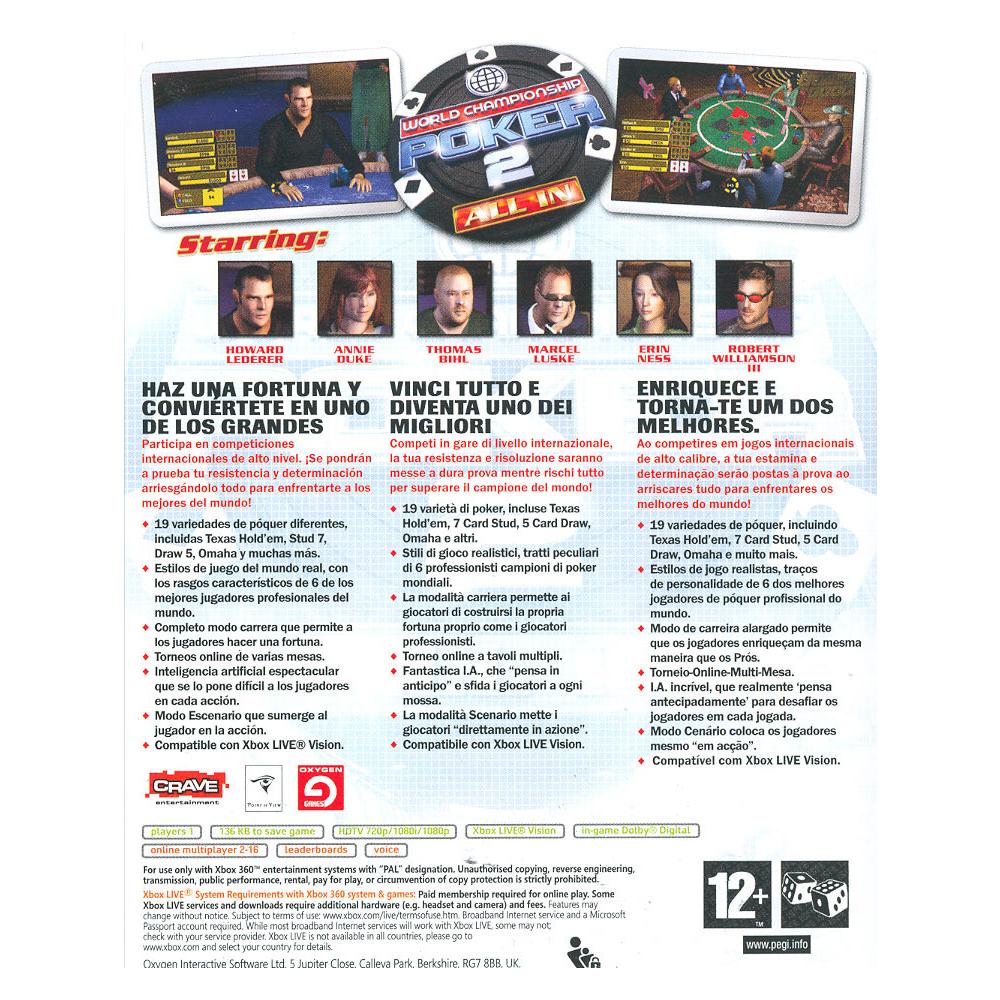 X360 - World Championship Poker 2 All-In - Foto 3