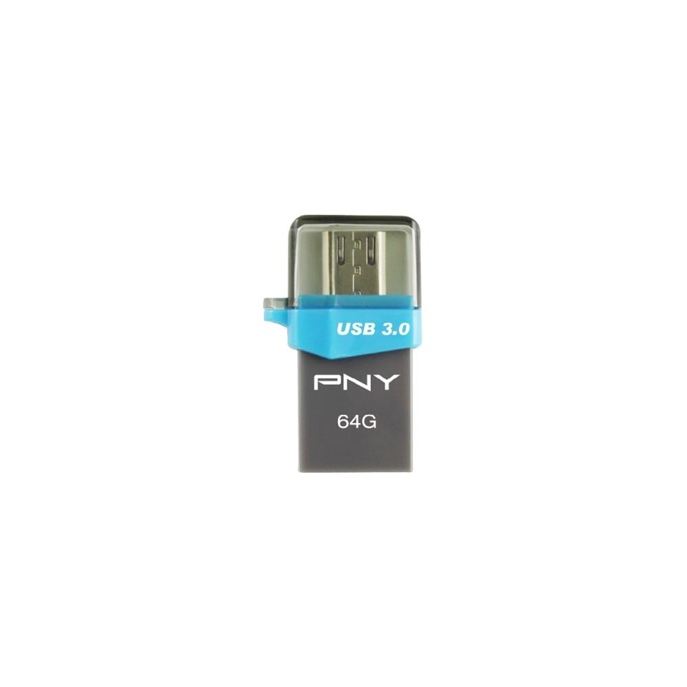 Chiavetta USB OTG Duo-Link OU3 64 GB Interfaccia USB 3.0 Colore Grigio / Blu - Foto 2