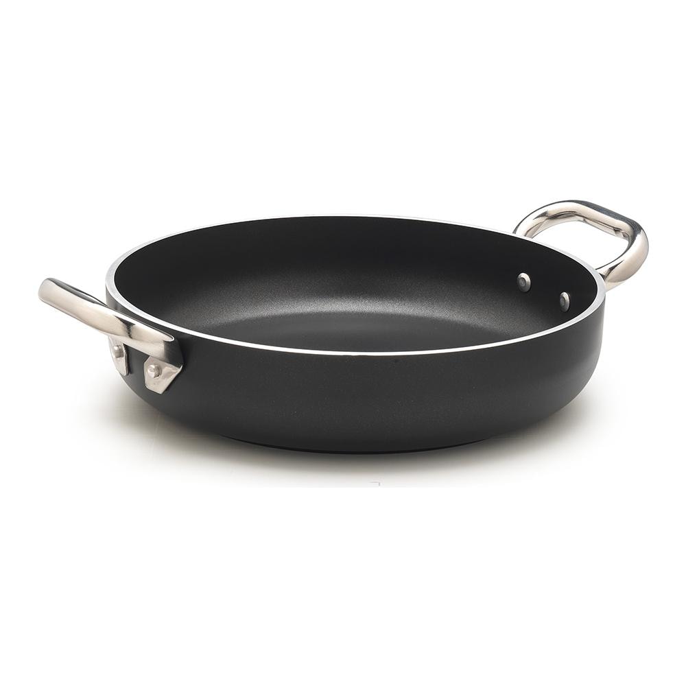Tegame 2 Maniglie ad Induzione Diametro 24 cm - Linea Al Black Induzione 5 mm - Foto 2
