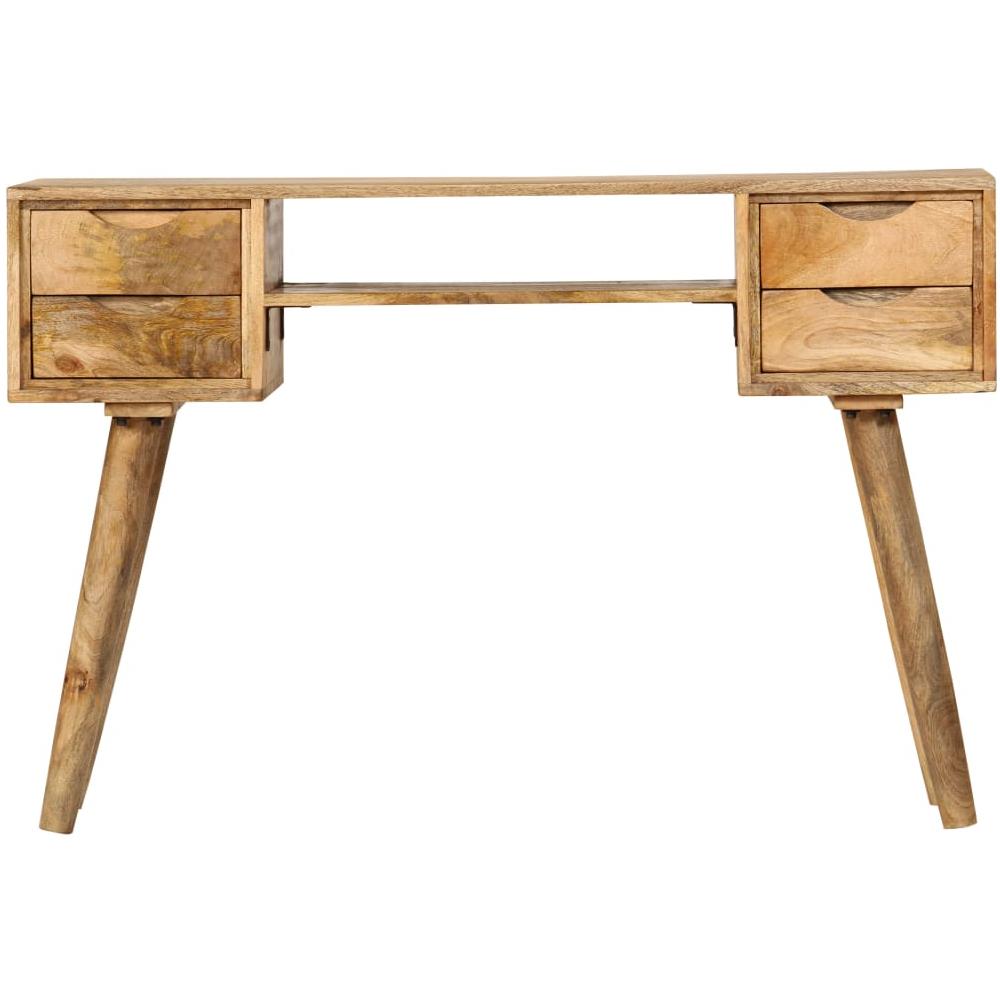 Scrivania In Legno Massello Di Mango 115x47x76 Cm - Foto 2