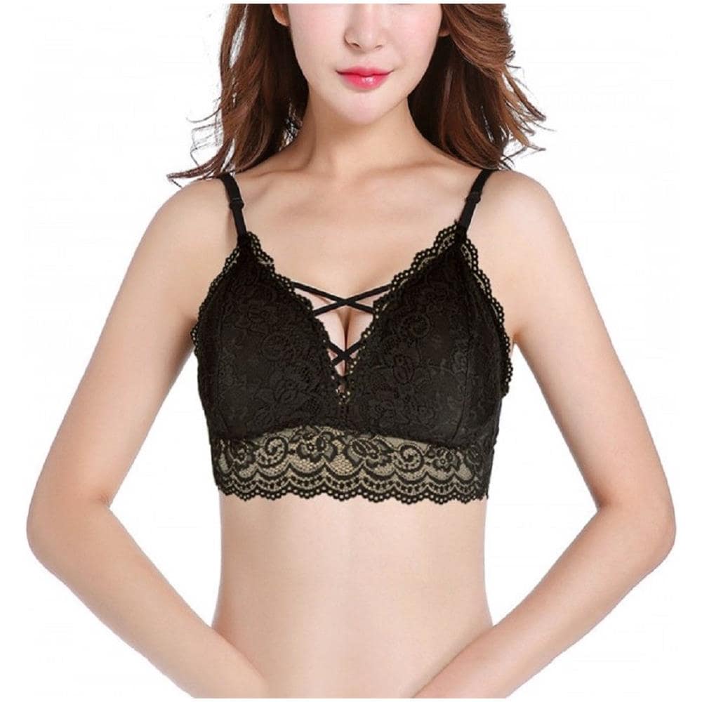Top Reggiseno Lavinia H875 Lingerie Ricamata In Pizzo Super Sexy Coppe Imbottite - Foto 1