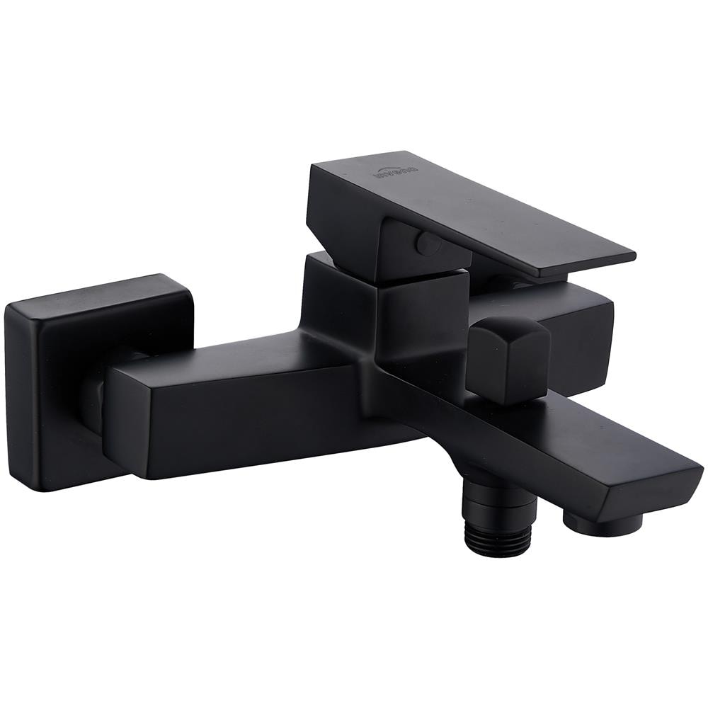 Forma Rettangolo Rubinetto Vasca Bagno Ottone Nero Miscelatore Ceramica - Foto 1