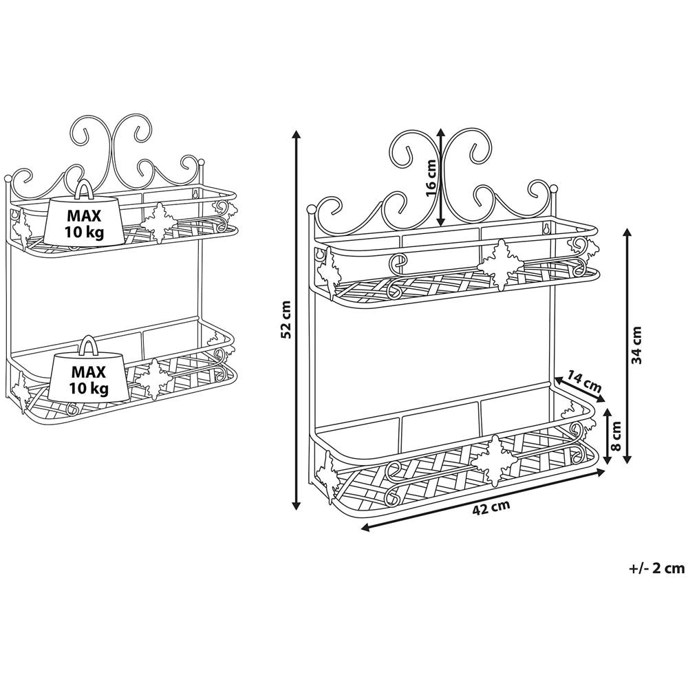 Mensola Da Bagno Metallo Bianco Marayes - Foto 2