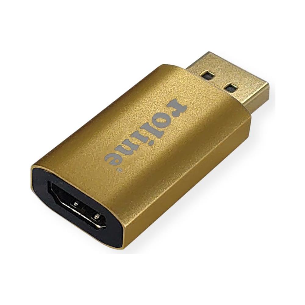 12.03.3158 Kabeladapter Displayport Hdmi Gold (12.03.3158) - Foto 1