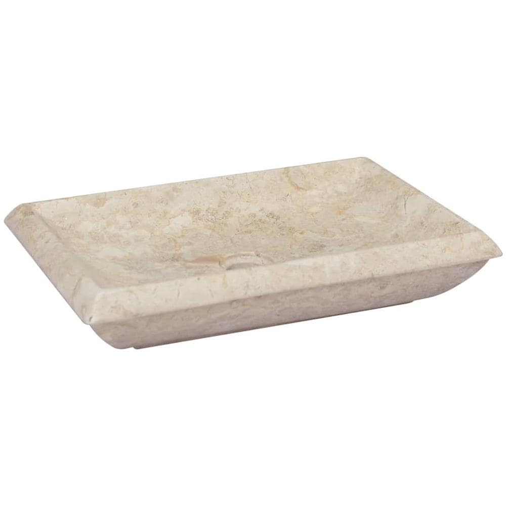 Lavandino Crema 50x35x10 Cm In Marmo - Foto 1