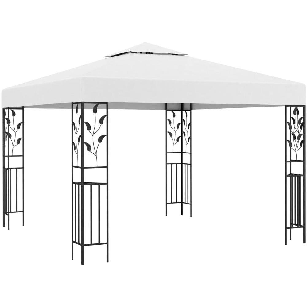 Gazebo 3x3 m Bianco 180 g / m² - Foto 1