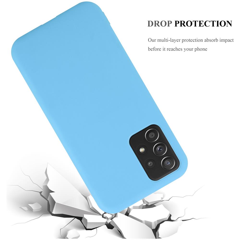 Custodia Compatibile Con Samsung Galaxy A52 (4g / 5g) / A52s In Candy Blu - Coperchio Protettivo In Silicone Tpu Flessibile - Foto 7