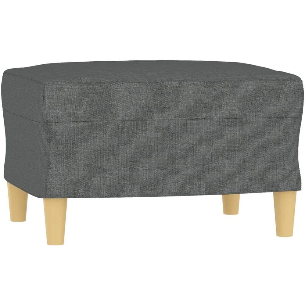 Poggiapiedi Grigio Scuro 60x50x41 Cm In Tessuto - Foto 2