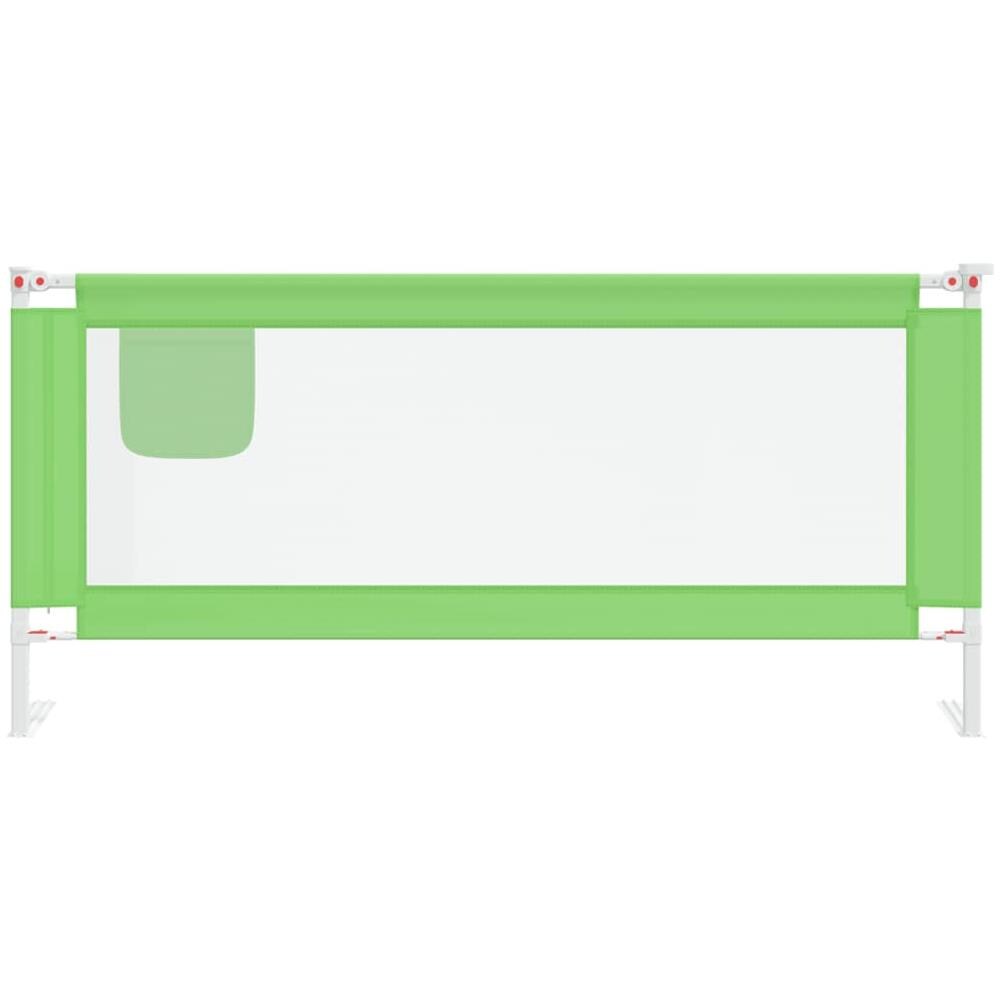 Sponda Letto di Sicurezza per Bambini Verde 200x25cm in Tessuto - Foto 3