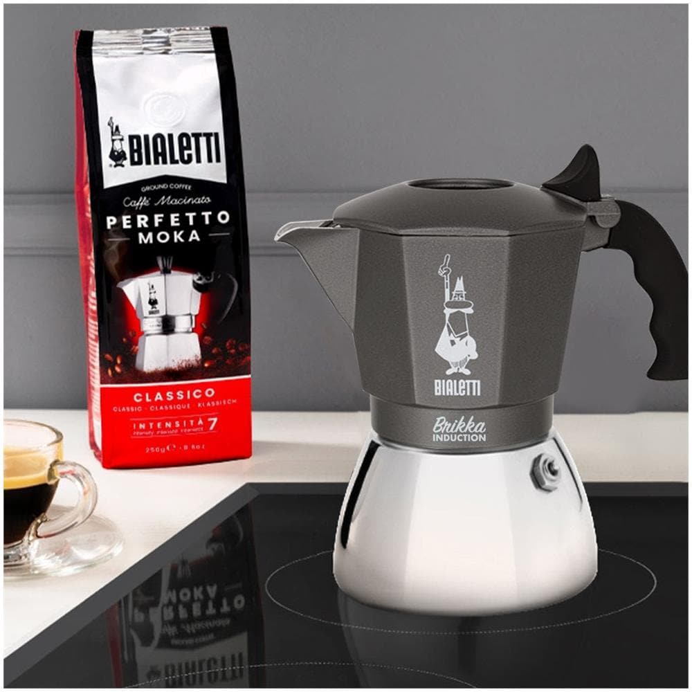 Brikka Induction Moka Nero, Acciaio inossidabile - Foto 2