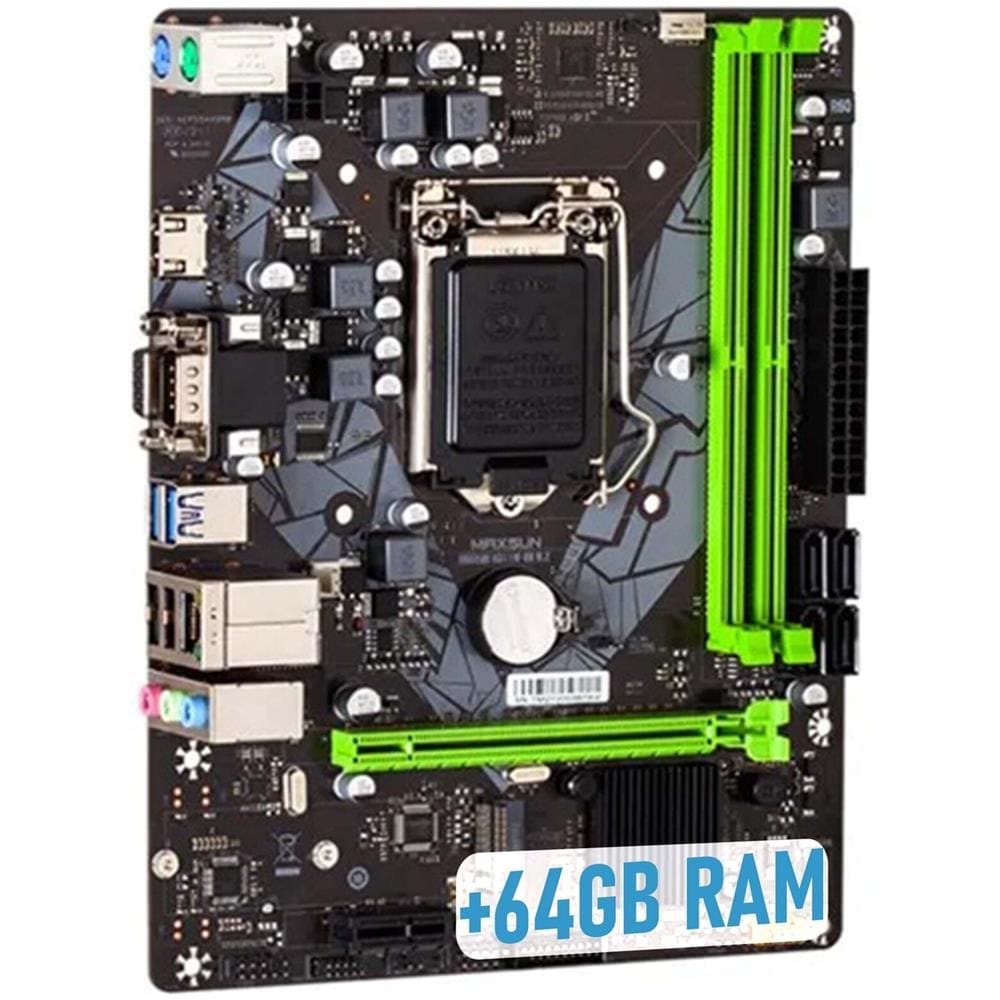 Scheda Madre DDR4 H311M-VH Socket LGA 1151 Chipset Intel Core 136300 M-ATX - Foto 1