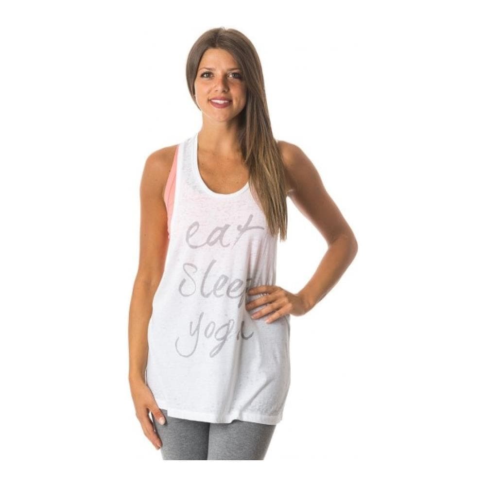 Canotta Donna Yoga Jersey S Bianco - Foto 1