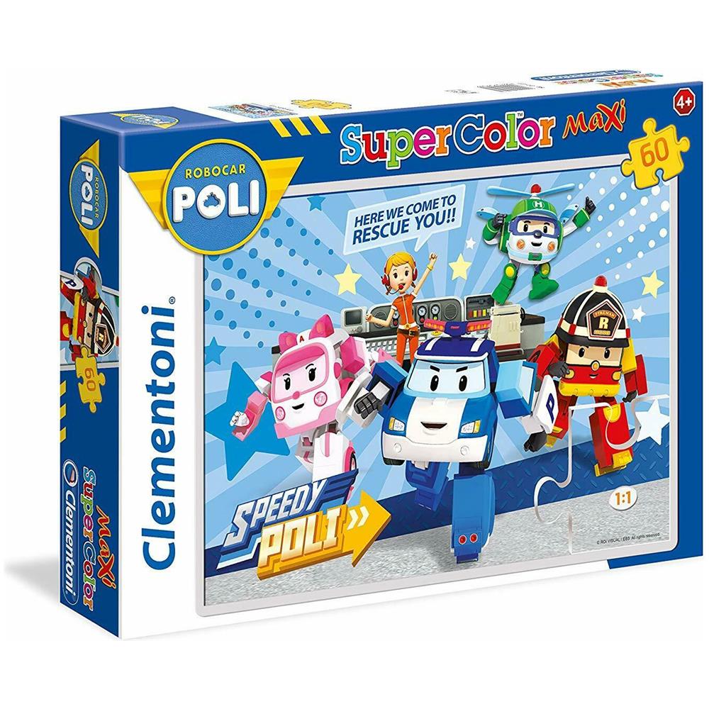 CLM26428 Puzzle da 60 Pezzi Maxi - Robocar Poli - Foto 1