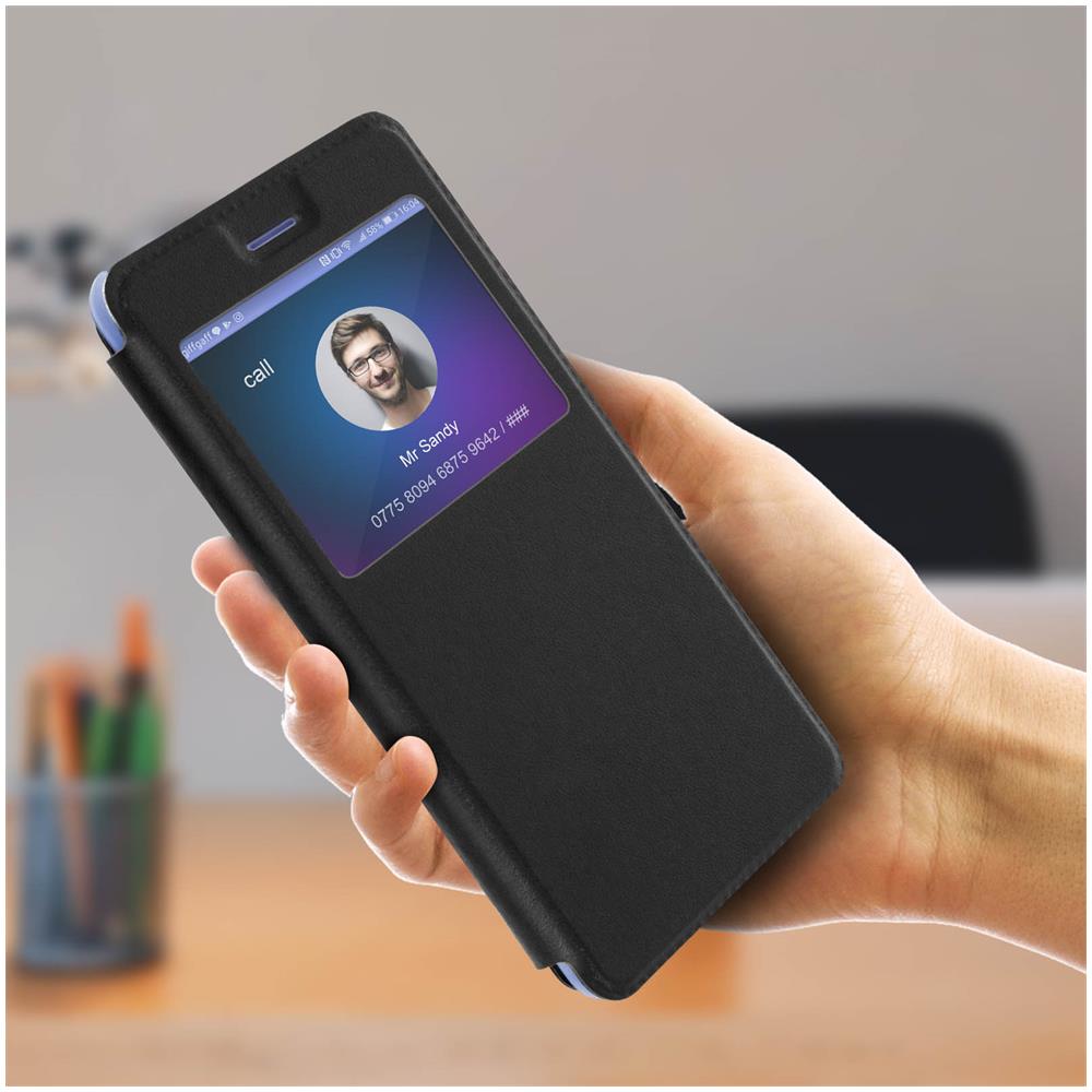 Custodia Huawei Mate 10 Pro Sportellino Finestra Sottile Nero - Foto 5