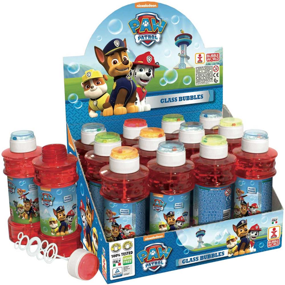 Display 12 Pz - Dulcop Bolle Di Sapone - Paw Patrol - Flacone Glass 300 Ml - Foto 1