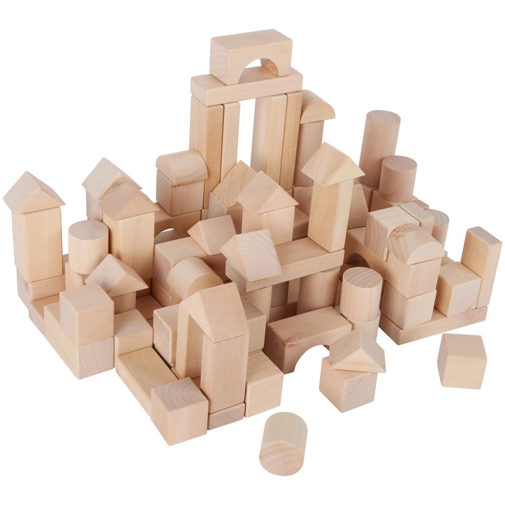 Sacchetto Con Cubetti Da Costruzione In Legno - Foto 1