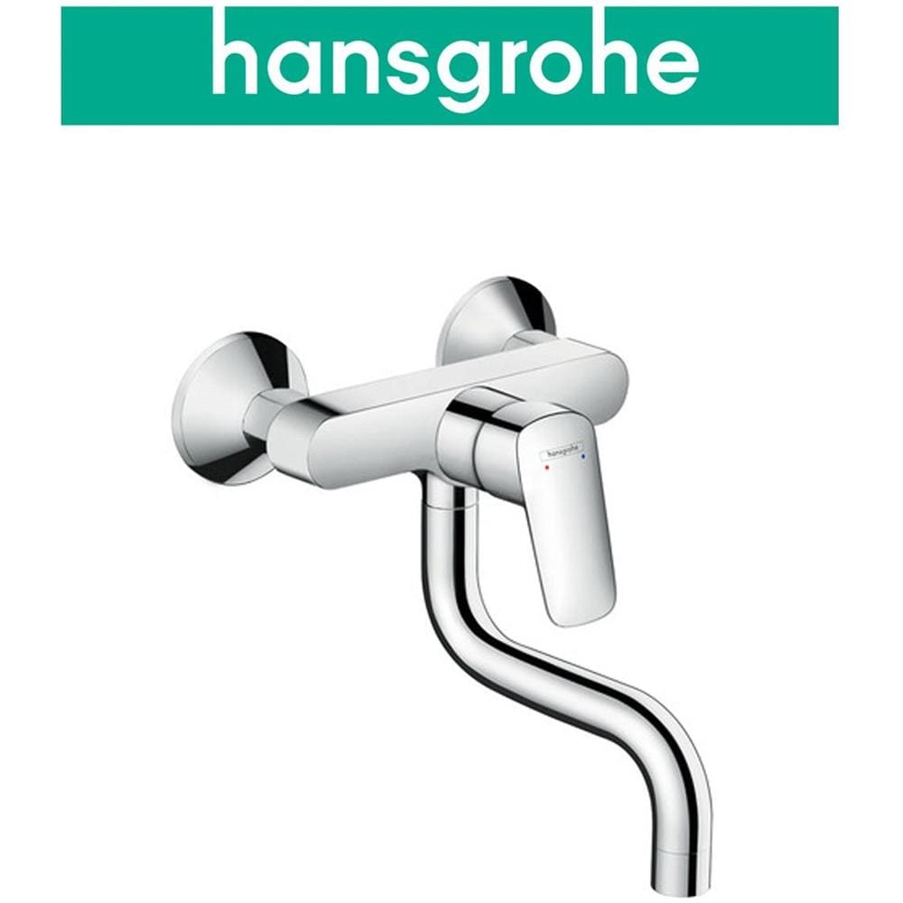 Miscelatore Cucina Lavello A Parete Con Bocca Girevole Hansgrohe Logis - Foto 2