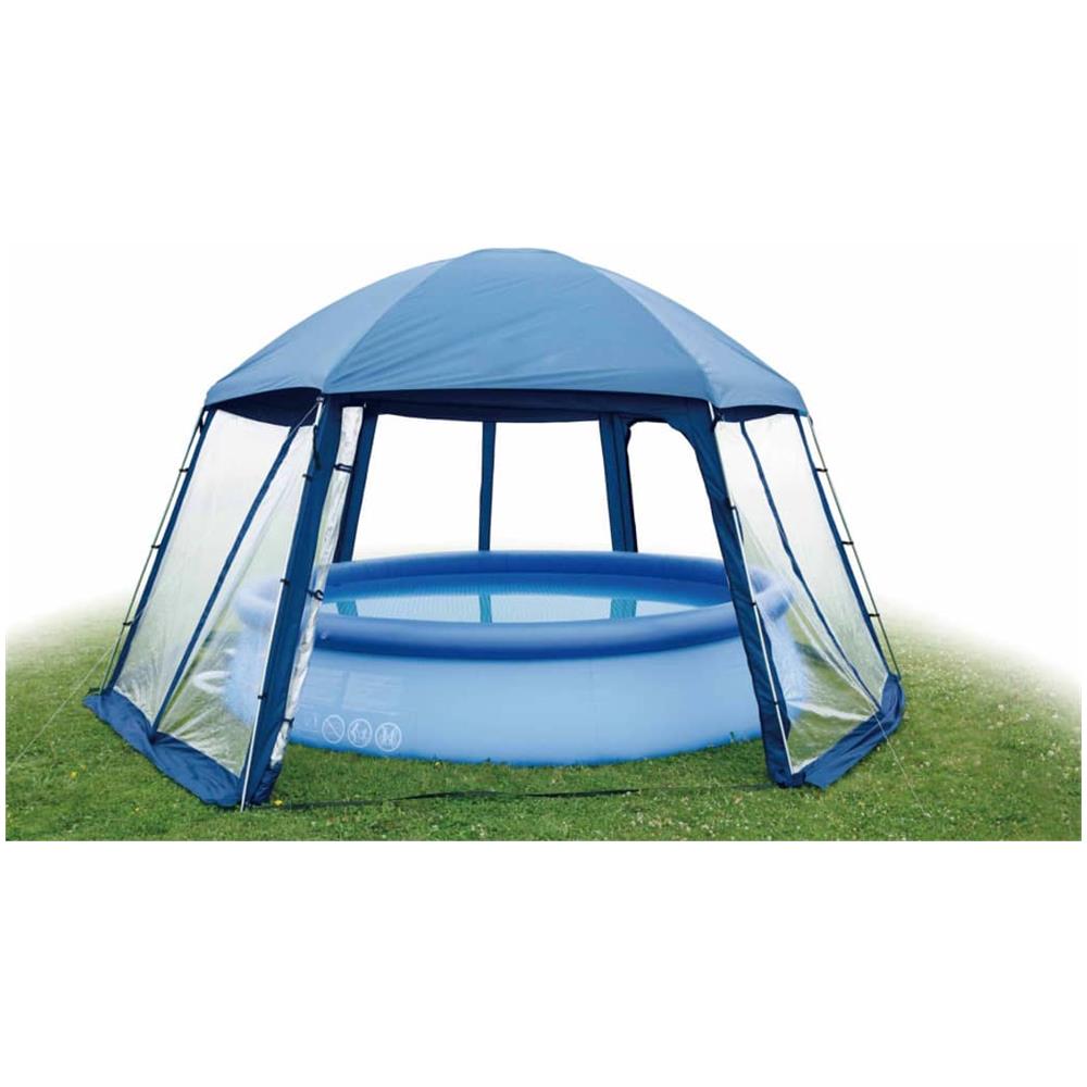 Gazebo Per Piscina Tipo Ii Blu 520x600x280 Cm - Foto 3