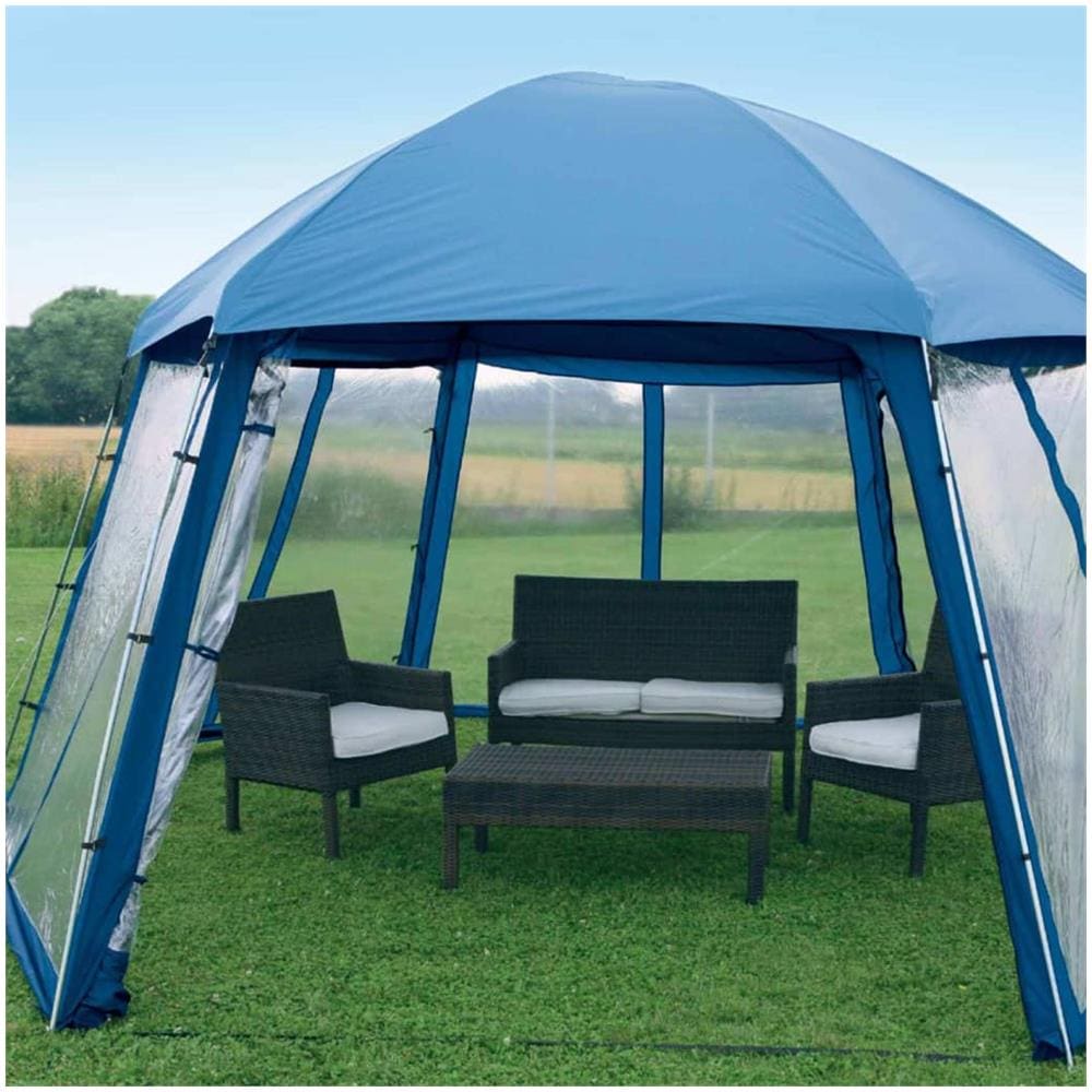 Gazebo Per Piscina Tipo Ii Blu 520x600x280 Cm - Foto 1