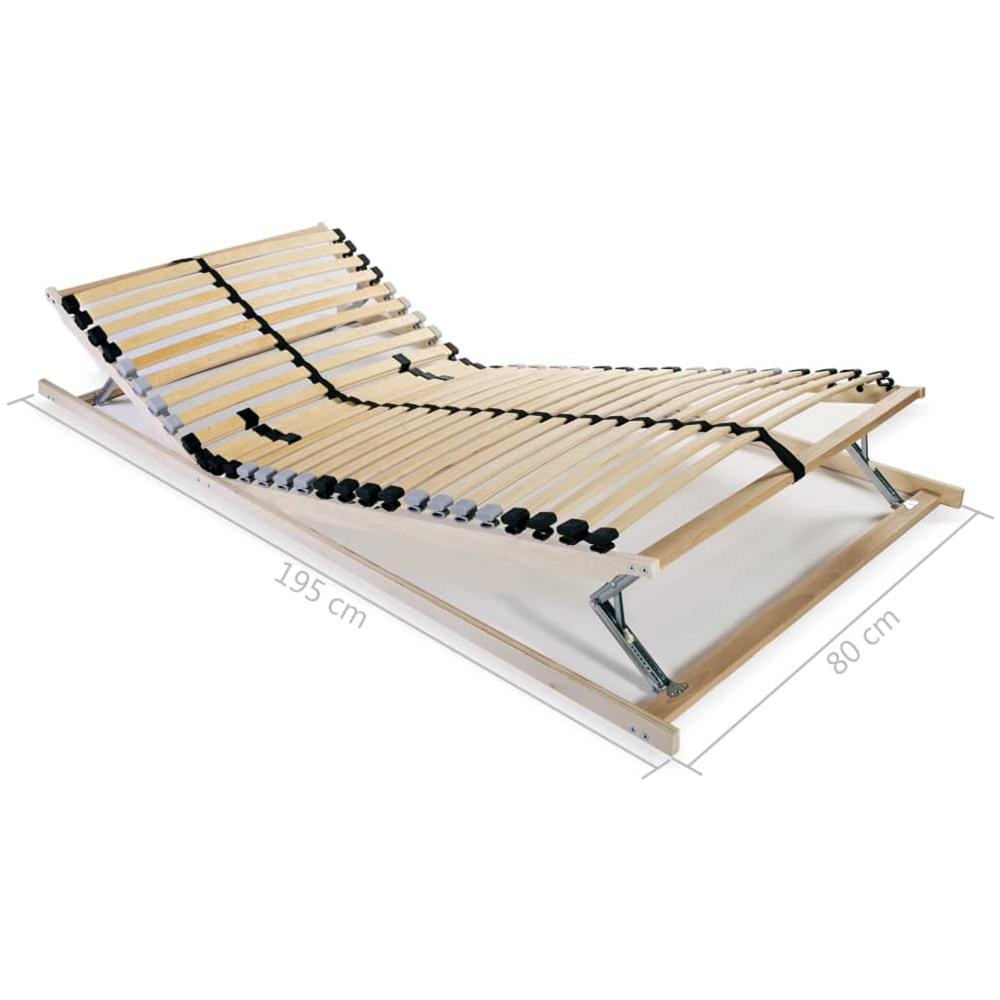 Reti a Doghe 2 pz 7 Zone con 28 Doghe in Legno 80x200 cm - Foto 8