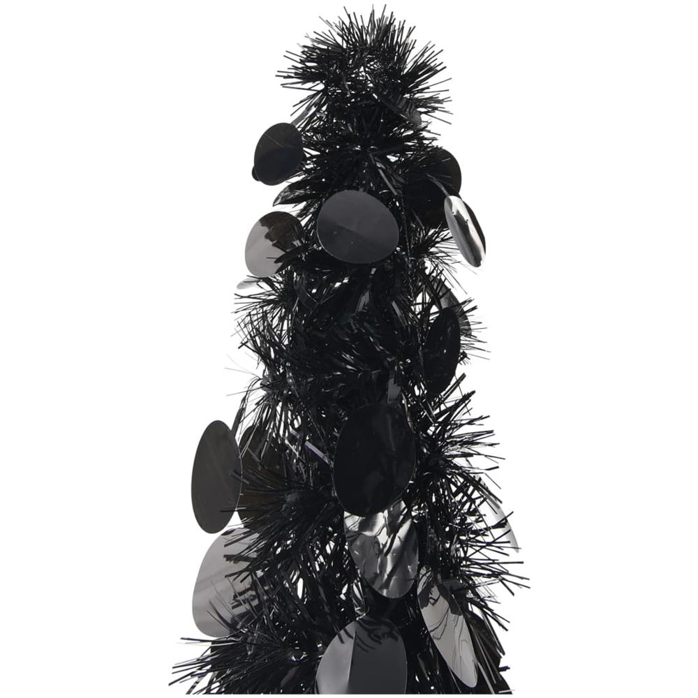 Albero di Natale Artificiale Apribile Nero 180 cm PET - Foto 2