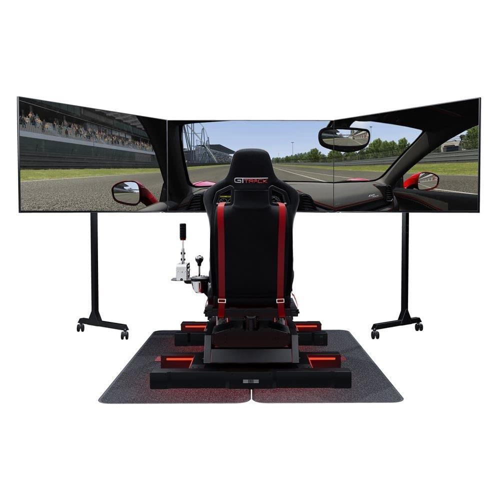 NLR-A010 Supporto da Pavimento per 3 Monitor 32" - 65" Portata Max 70 kg - Alluminio / Nero - Foto 3