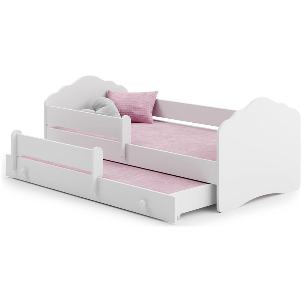 Fala Ii 160x80 Letto Matrimoniale Per Bambini + Materassi E Ringhiera Di Sicurezza - Foto 1