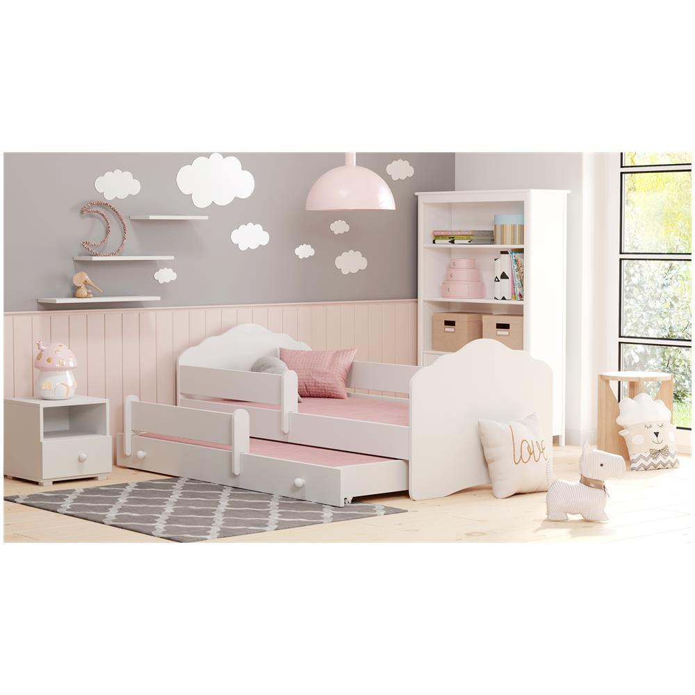 Fala Ii 160x80 Letto Matrimoniale Per Bambini + Materassi E Ringhiera Di Sicurezza - Foto 2