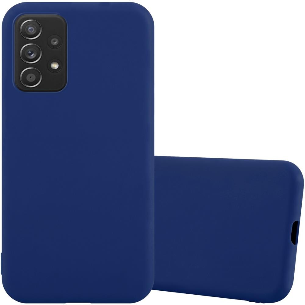 Custodia Compatibile Con Samsung Galaxy A52 (4g / 5g) / A52s In Candy Blu Scuro - Coperchio Protettivo In Silicone Tpu Flessibile - Foto 1