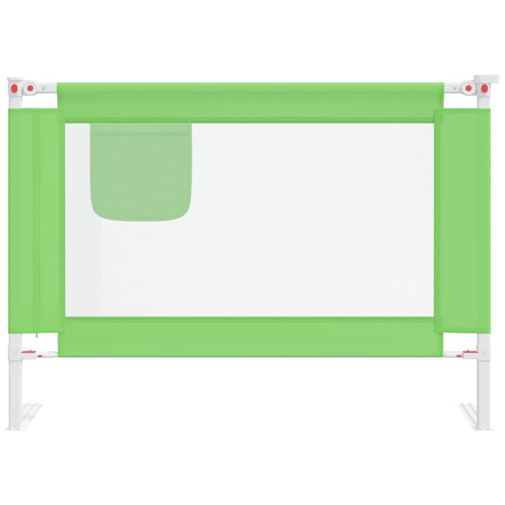 Sponda Letto di Sicurezza per Bambini Verde 90x25 cm in Tessuto - Foto 7