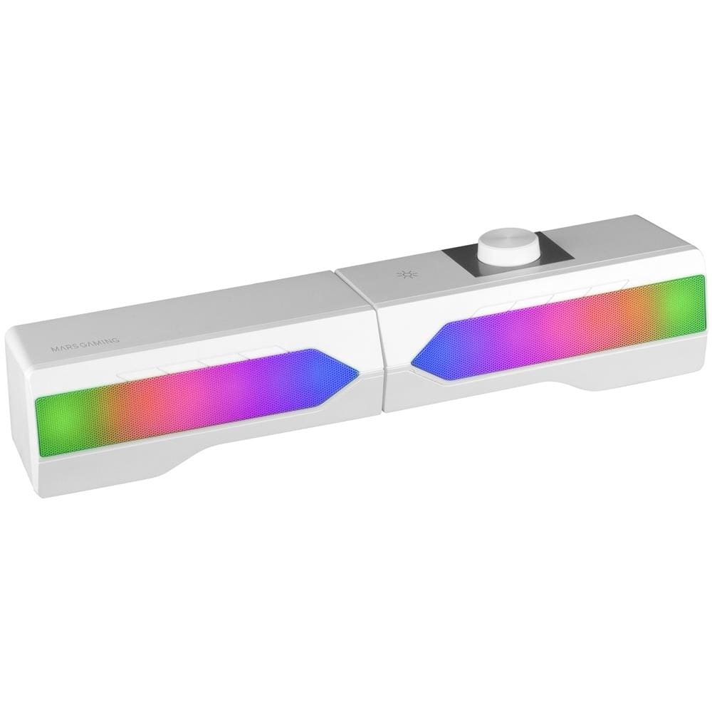 MSDUO Soundbar + Altoparlanti Gaming 2.0 15 W Bluetooth Colore Binaco - Foto 1