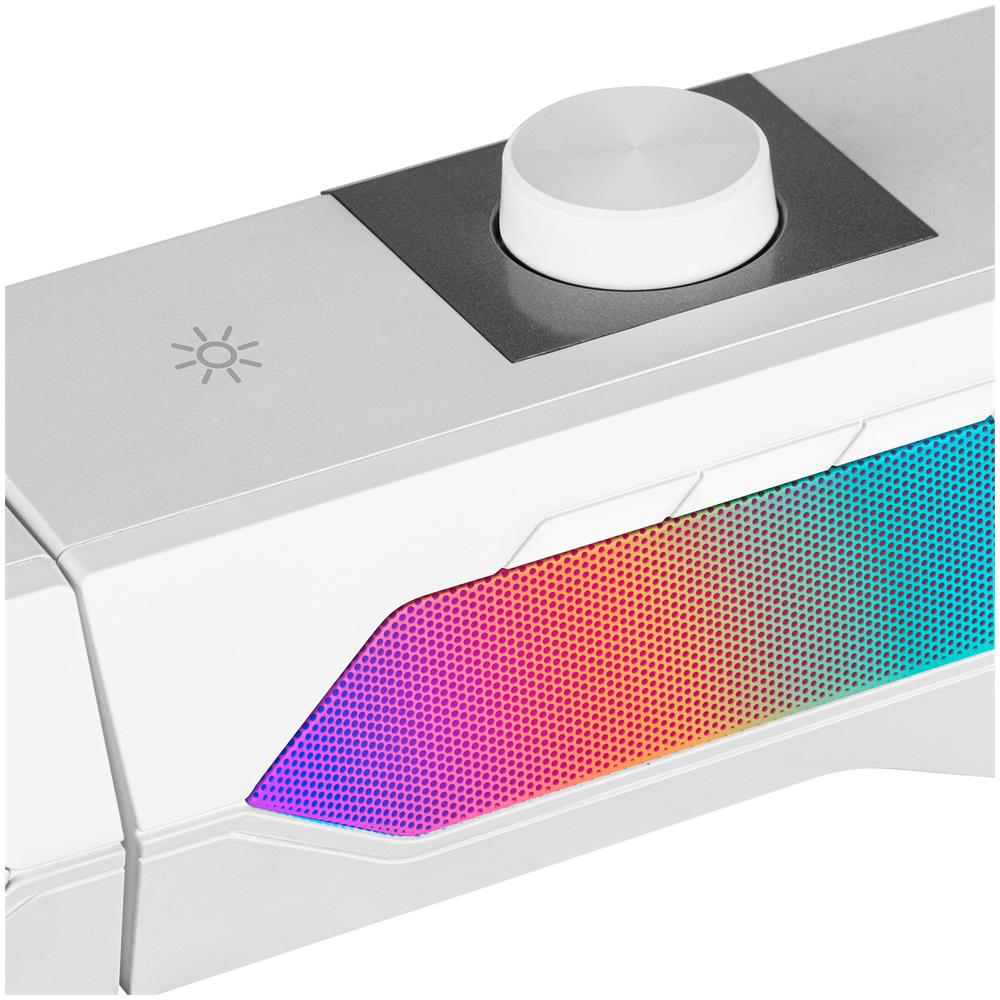MSDUO Soundbar + Altoparlanti Gaming 2.0 15 W Bluetooth Colore Binaco - Foto 6
