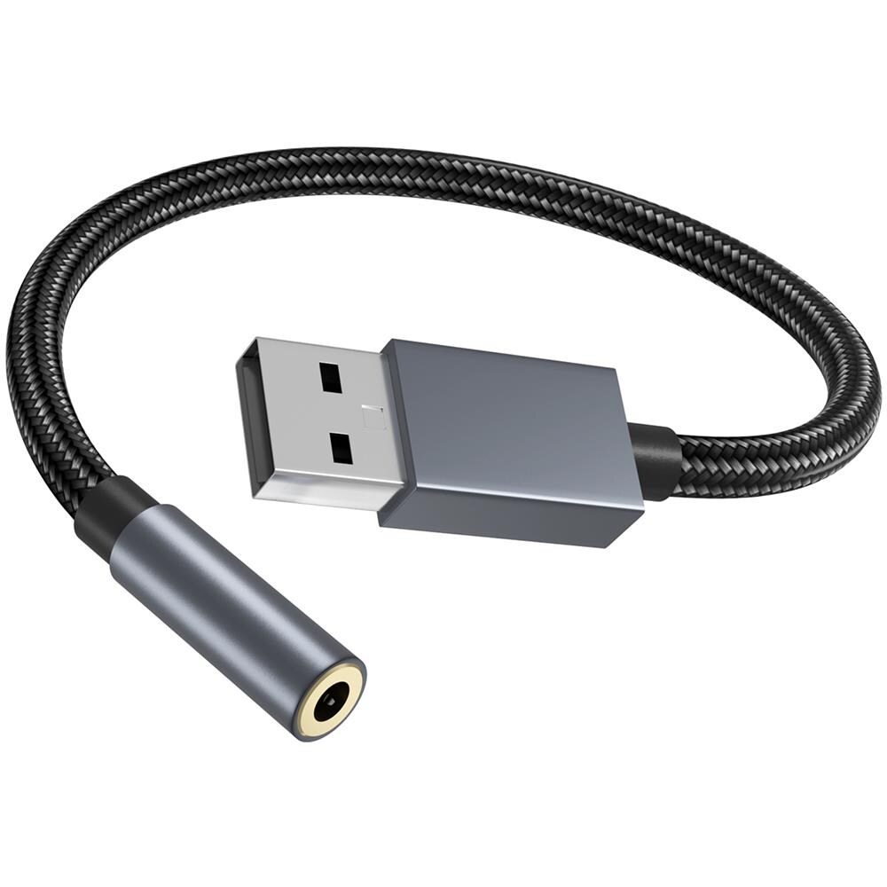 Adattatore Audio Da Usb A 3,5 Mm (femmina). Grey - Foto 2