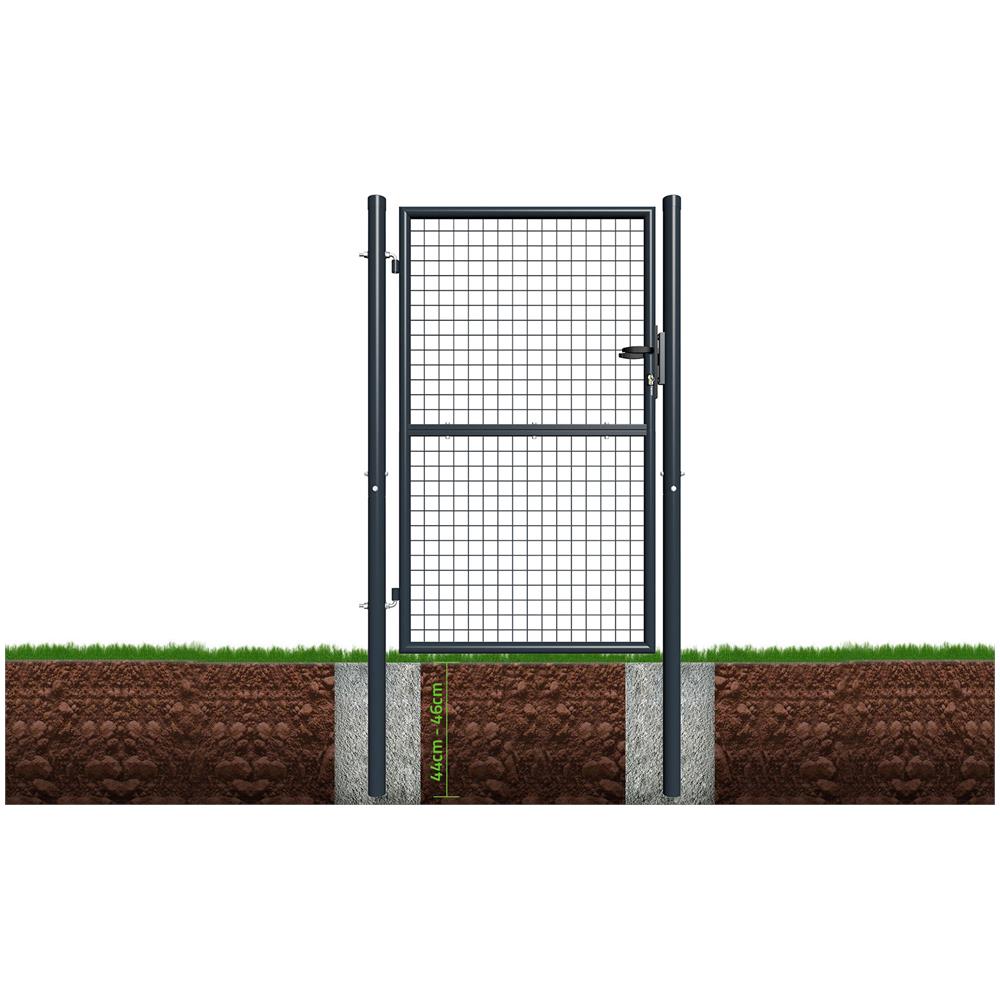 Cancello Per Recinzione In Rete Olga 100p150 Grigio - Foto 2