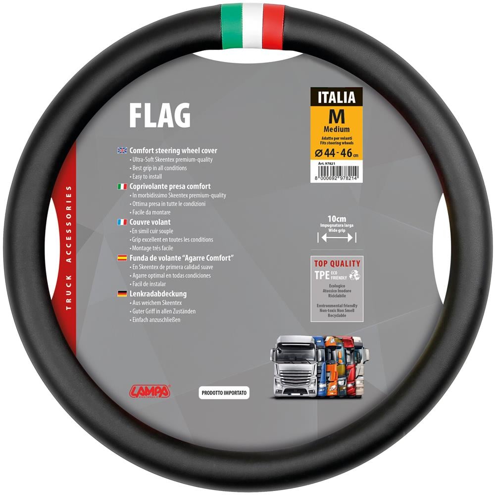 Flag Italia, Coprivolante In Skeentex - M - ? 44/46 Cm - Foto 1