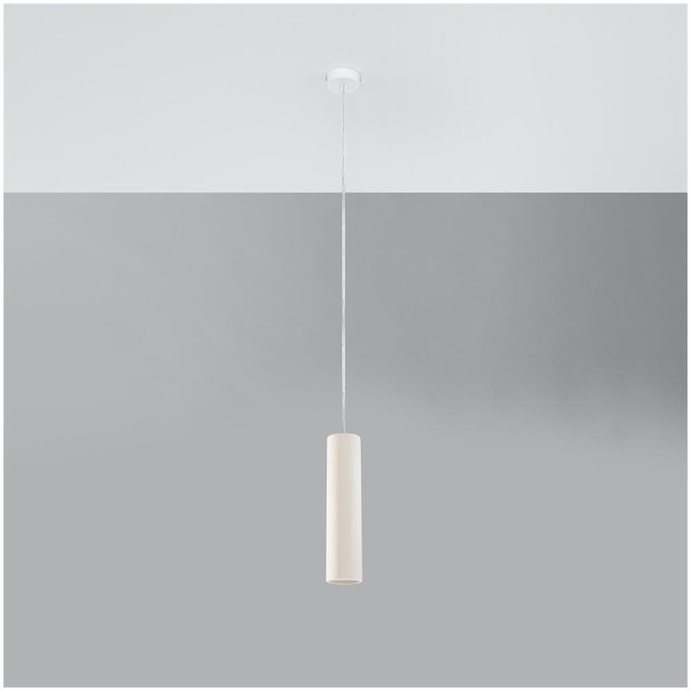 Lampada A Sospensione In Ceramica Nancy Sl. 0843 - Moderno Lampade A Sospensione Bianco 132x8x8 Cm - Foto 2