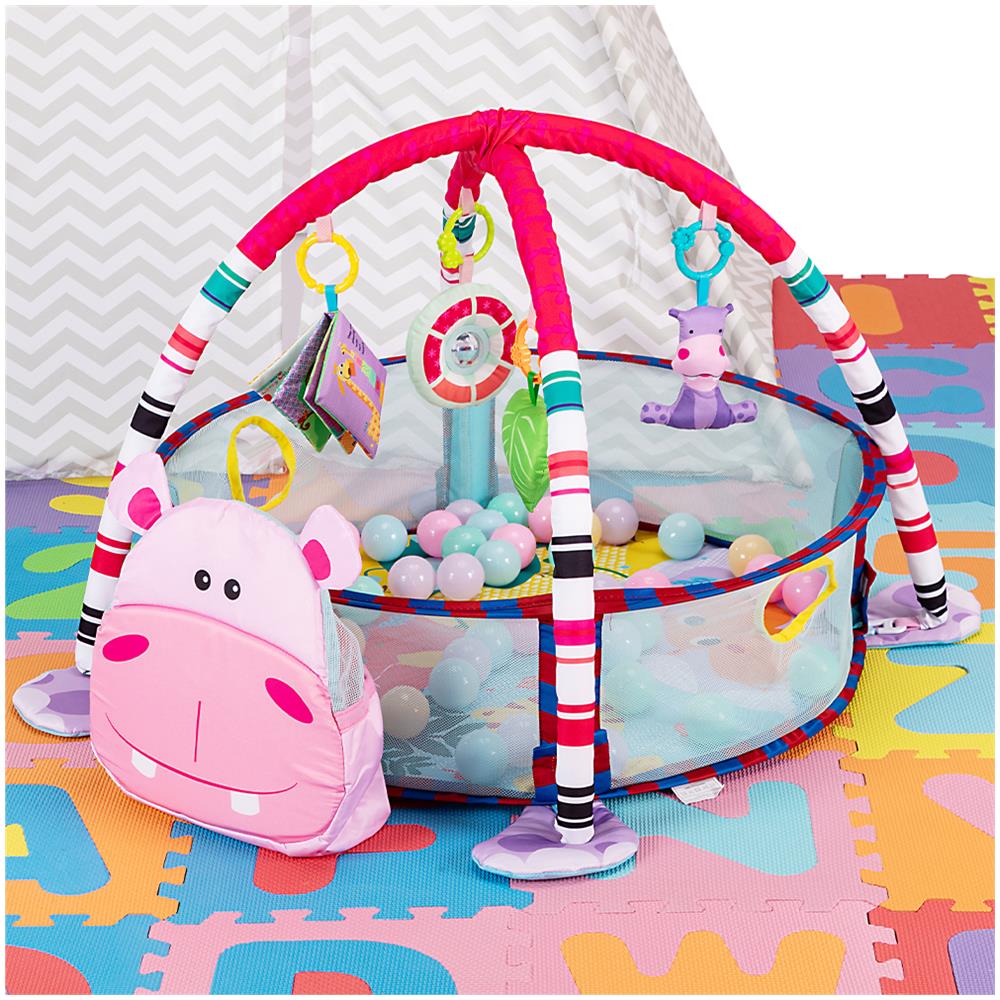 Palestrina Box Tappeto Neonato Bambino Maialino Con Recinto Palline Idea Regalo - Foto 1