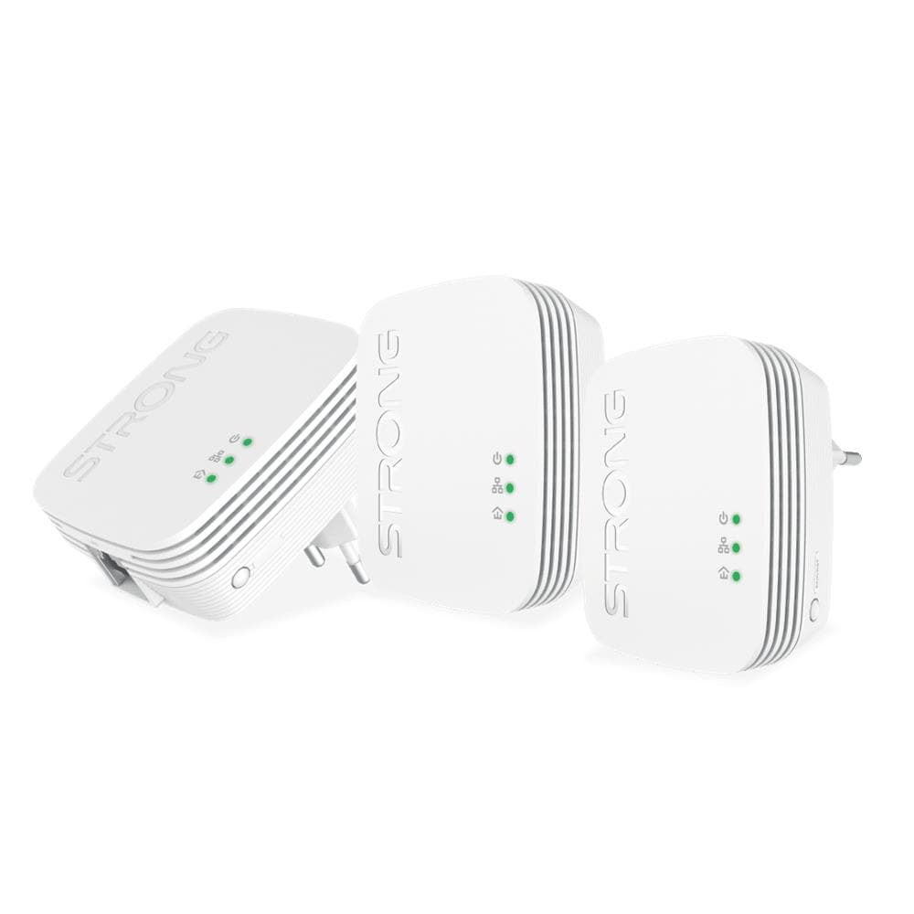 Powerline 600 Triple Pack Mini 600 Mbit /s Collegamento ethernet LAN Bianco 3 pz - Foto 1