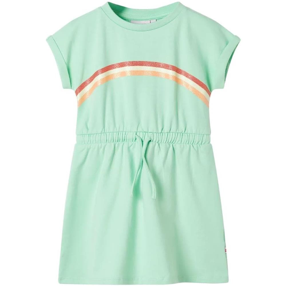 Abito da Bambina con Coulisse Verde Brillante 116 - Foto 1