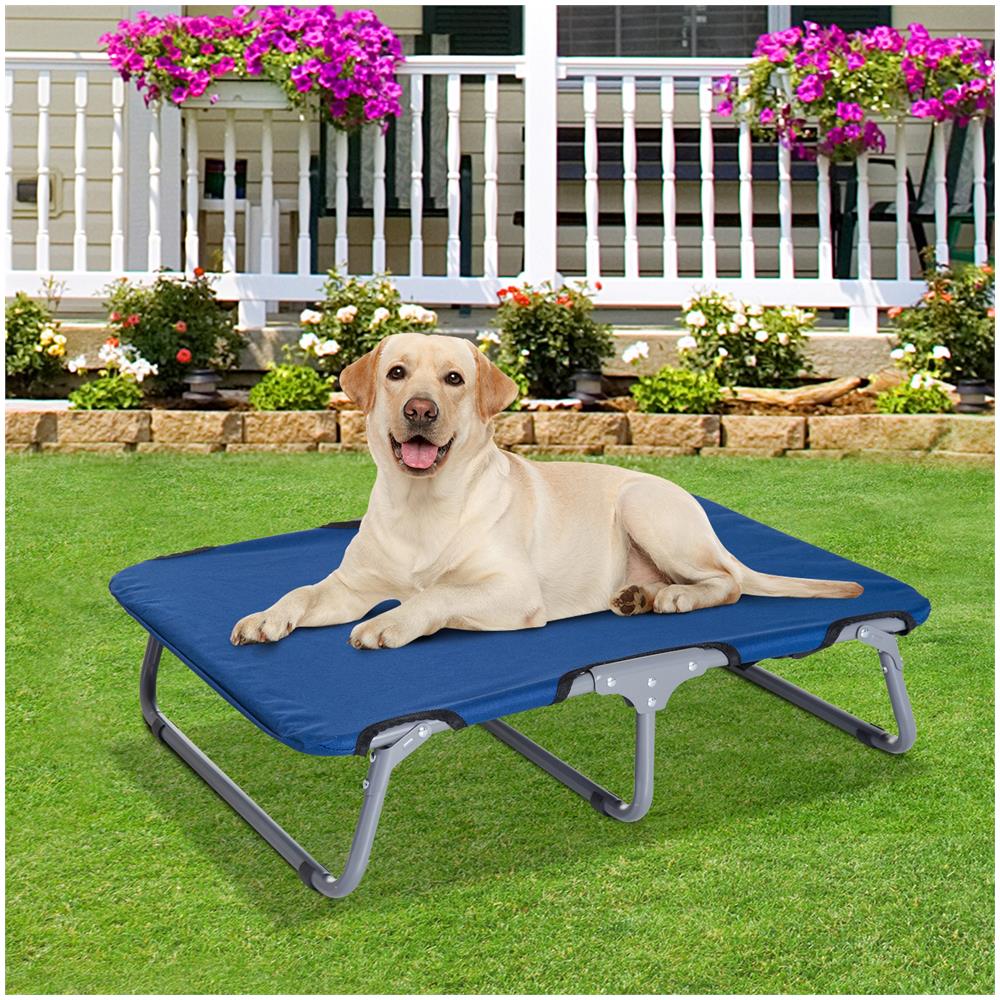 Brandina Cuccia Pieghevole Per Cani In Tessuto Oxford, Blu, 71x58x18cm - Foto 3