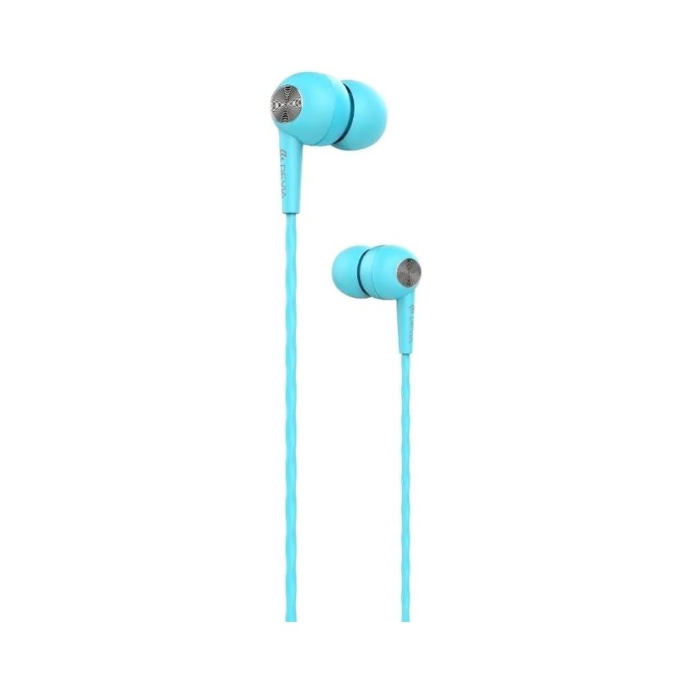 Auricolari Hi-Fi a filo blu con controllo brani e chiamate - Foto 1