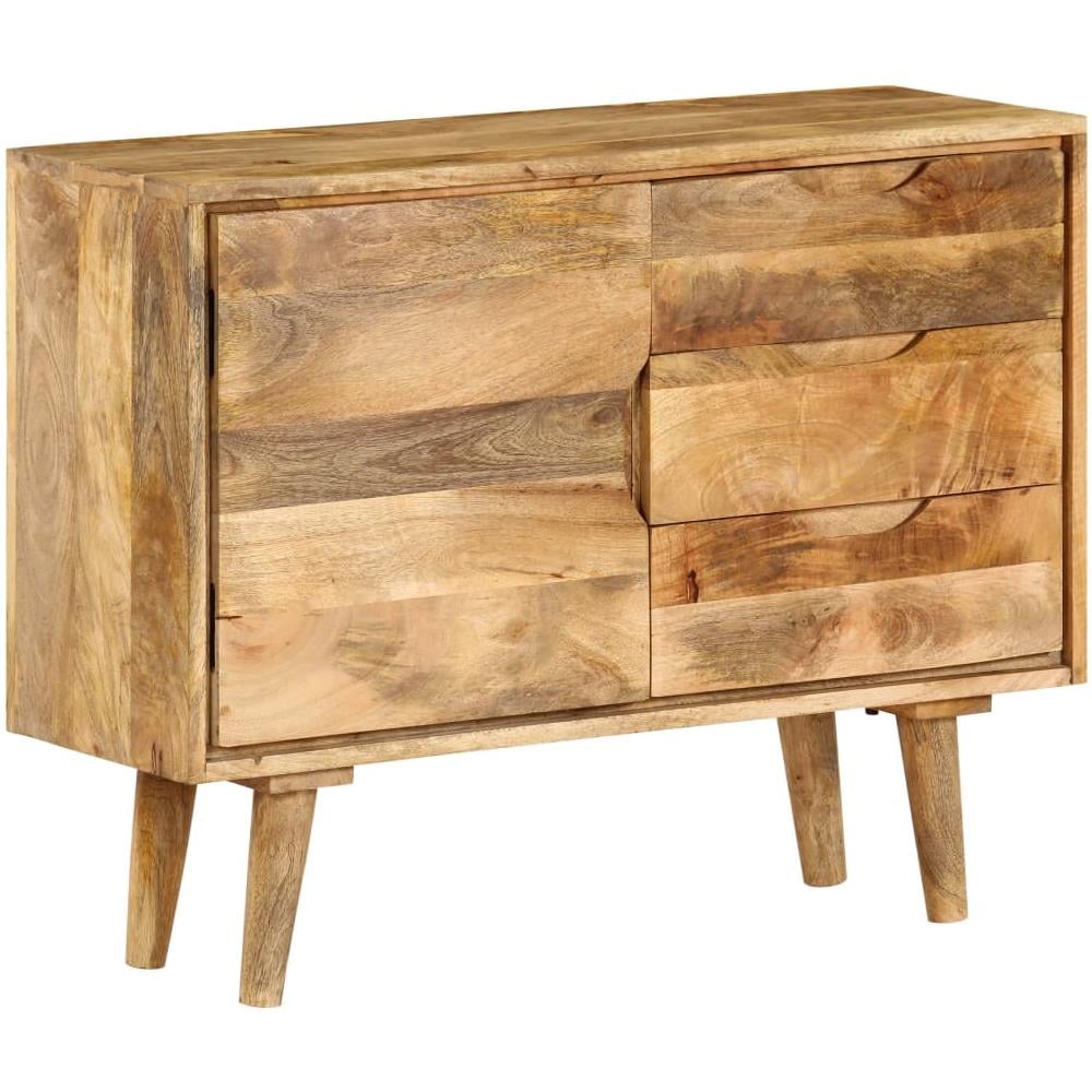 Credenza in Legno Massello di Mango 90x30x69 cm - Foto 1